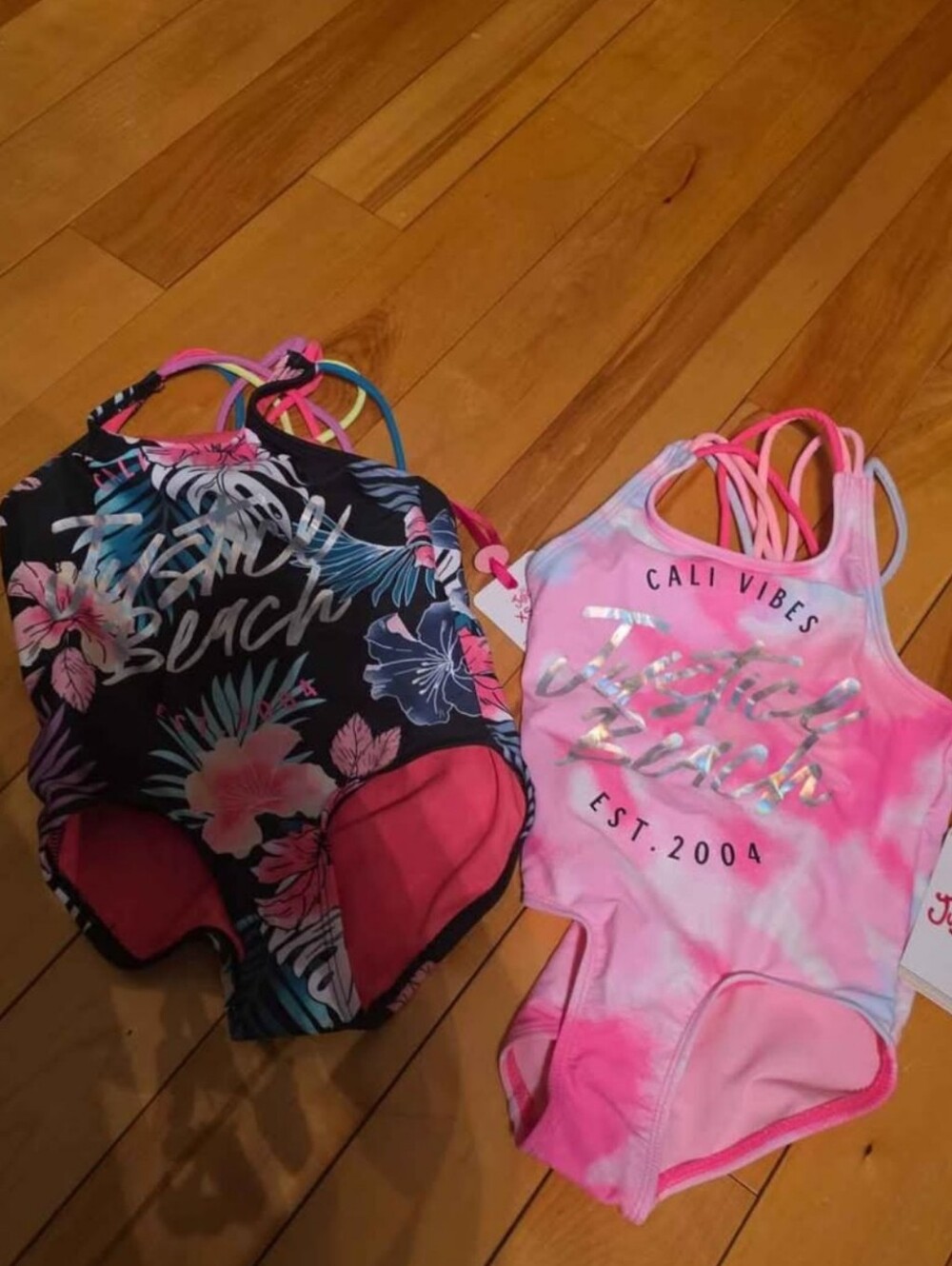 Justice girls Bathing Suits 2 Packs Size 5/6 NwT
